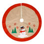 Sam The Snowman Fabric Christmas Tree Skirt, thumbnail 2 of 9