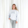 Ladies' Varsity Style Embroidered Mama Sweatshirt Jumper, thumbnail 5 of 12