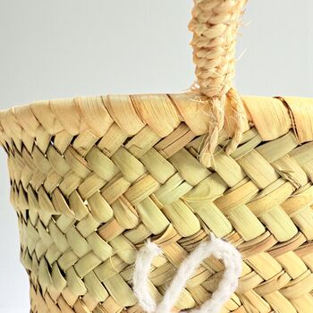 Handmade Christmas Mini Straw 'Love' Basket, 11 of 12