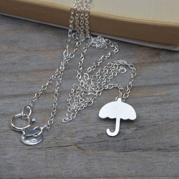Umbrella Necklace In Sterling Silver, 2 of 5