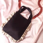 Colour Block Silk Marina Ruffle Bag, thumbnail 6 of 9