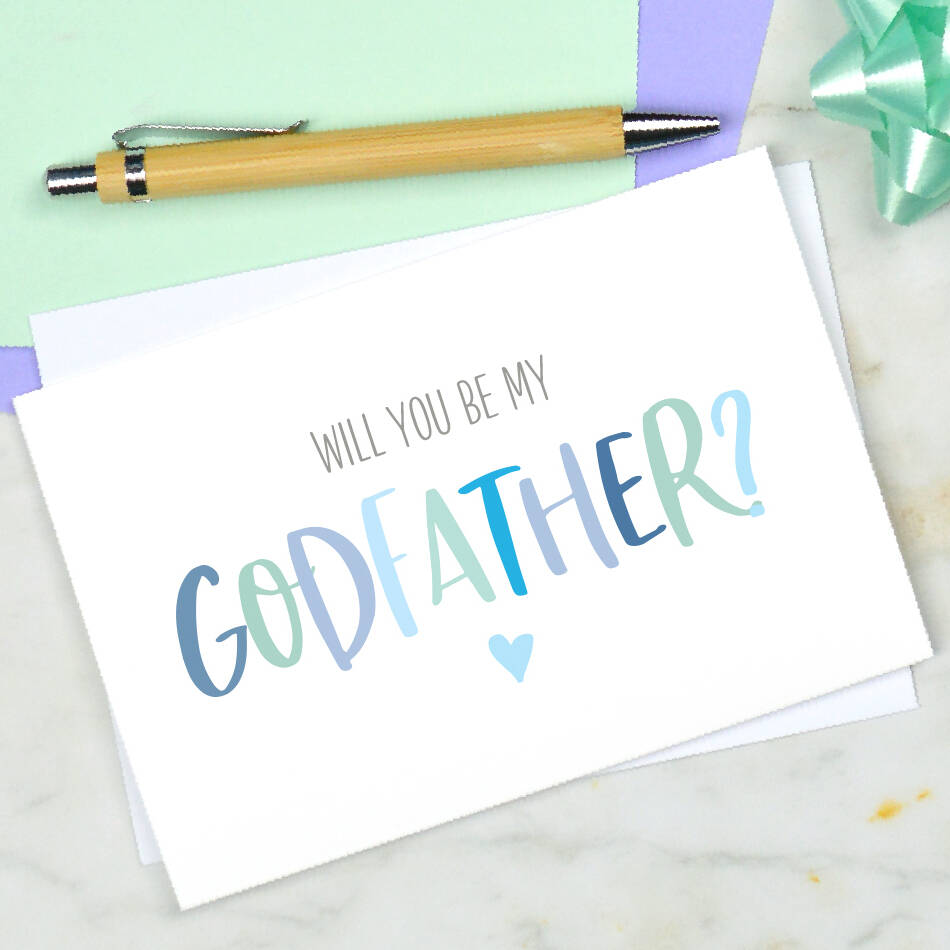 'Will You Be My Godfather?' Card, 1 of 3
