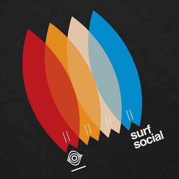 Surfboard Organic Black Beach T Shirt, 3 of 6