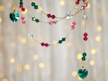 Crystal Christmas Garland, Handmade, 11 of 12