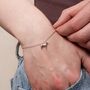 Personalised 3D English Bull Terrier Silver Chain Bracelet, thumbnail 1 of 10