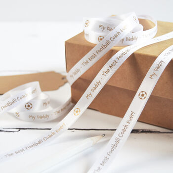 Father's Day 10mm Personalised Printed Ribbon, 2 of 8
