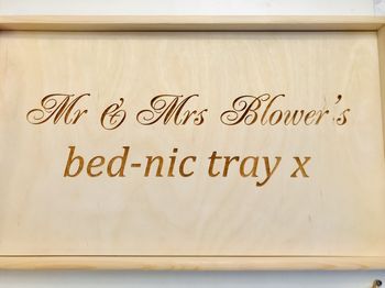 Personalised Serving Tray With Hearts, 6 of 9