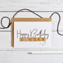 Happy Birthday Sister Wooden Tiles Card, thumbnail 1 of 2