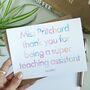 Super Teaching Assistant | Personalised Thank You Card, thumbnail 1 of 3