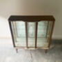 1950’s Vintage Mid Century Glass Display Cabinet, thumbnail 3 of 9