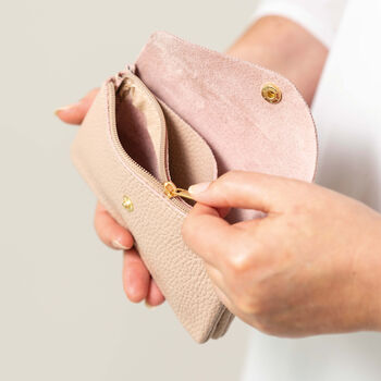 Smoke Rose Leather Popper Purse, 2 of 5