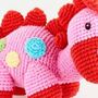 Handmade Dinosaur Steggi Pink Fair Trade Toy, thumbnail 4 of 4