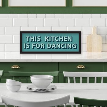 This Kitchen Is For Dancing Framed Print, 6 of 10