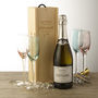 New Baby Personalised Prosecco And Wooden Gift Box, thumbnail 2 of 4