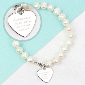 Personalised Pearl Message Bracelet Gift, 6 of 6