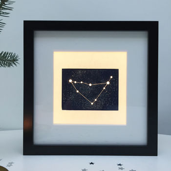 Personalised Star Sign Constellation Light Box, 11 of 12