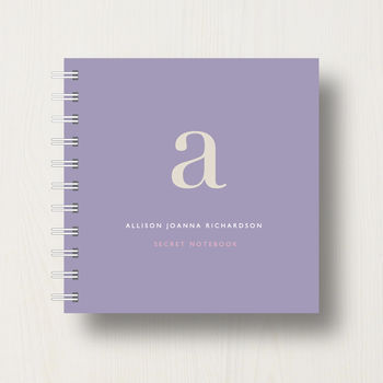 Personalised Alphabet Small Notebook, 6 of 10