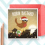 Robin Funny Pun Christmas Card Brother Sister Friend, thumbnail 1 of 4