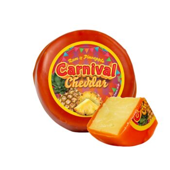 Rum And Pineapple Carnival Cheddar Cheese Truckle 190g, 2 of 2