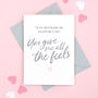 Boyfriend You Give Me All The Feels Valentine's Card, thumbnail 1 of 3