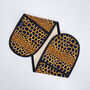 African Print Oven Gloves | Blue Rere Print, thumbnail 4 of 5