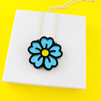 Blue Flower Necklace, 2 of 8