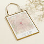 Personalised Vintage Map Picture With Stitched Heart, thumbnail 5 of 7