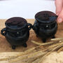 Black Cauldron Halloween Salt And Pepper Shakers, thumbnail 3 of 8