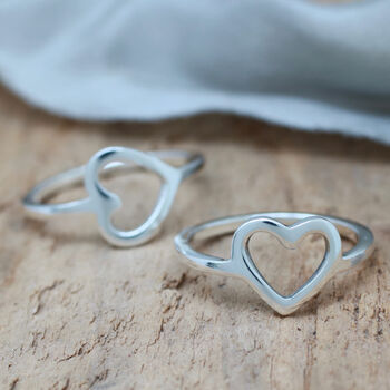Geometric Rings. Sterling Silver Shape Rings, 4 of 12