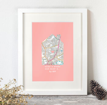 Home Is Where Our Heart Is Personalised Print, 10 of 12