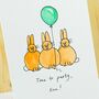 Personalised 'Bunny Birthday' Handmade Card, thumbnail 4 of 6