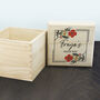 Personalised Gardener's Floral Frame Wooden Seed Box, thumbnail 3 of 3