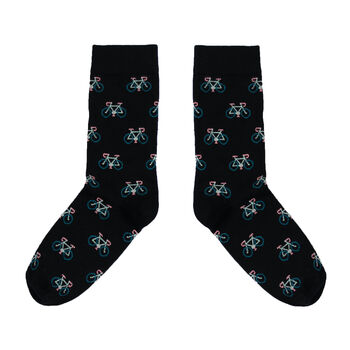 Men's Ethical Bicycle Sock Cycling Gift, 4 of 4
