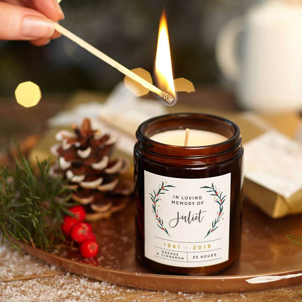 In Loving Memory Christmas Candle By LOOM Weddings