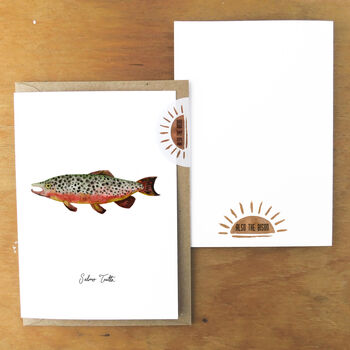 Flumens Trout Greetings Card, 4 of 7