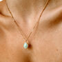 Oval Turquoise Necklace, thumbnail 3 of 4