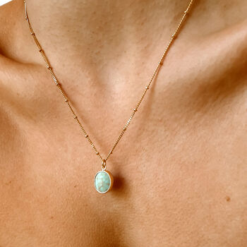 Oval Turquoise Necklace, 3 of 4