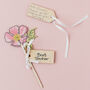 Personalised Teacher Thank You Gift Wooden Flower, thumbnail 1 of 9