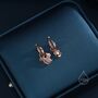 Cute Squirrel And Acorn Dangle Huggie Hoops, thumbnail 7 of 11