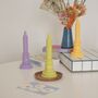 Minimalist Table Pillar Candle / Pastel Soy Wax Candle, thumbnail 3 of 5