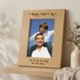 Fathers Day Gift Personalised Wooden Photo Frame 6x4, thumbnail 5 of 6