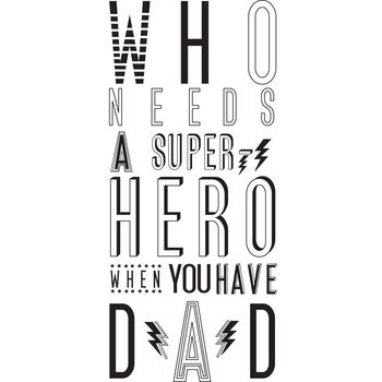Super Hero Dad Card, 2 of 2