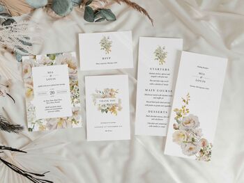 Floral Gatefold Wedding Invitations, 5 of 5