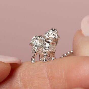 Personalised Bichon Frise Sterling Silver Necklace, 2 of 6