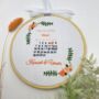 Personalised Wedding Gift Embroidery Design, thumbnail 1 of 11