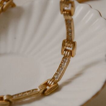 Vintage 1980 Chunky Tennis Necklace, 5 of 5