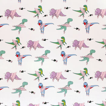 Ballet Dinosaur Wrapping Paper, 3 of 3