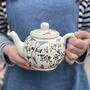 Personalised Hand Painted Seagull And Hearts Teapot, thumbnail 1 of 4