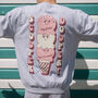 Scooper Dooper Men's Ice Cream Graphic Sweatshirt, thumbnail 4 of 4