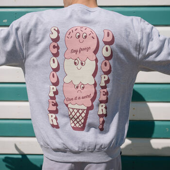 Scooper Dooper Men's Ice Cream Graphic Sweatshirt, 4 of 4